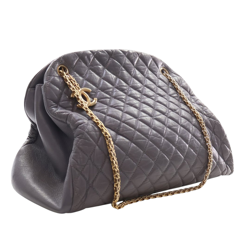 Pre-Loved Chanel Large Aged Calfskin Just Mademoiselle Bowling Bag - Picture 2 of 12
